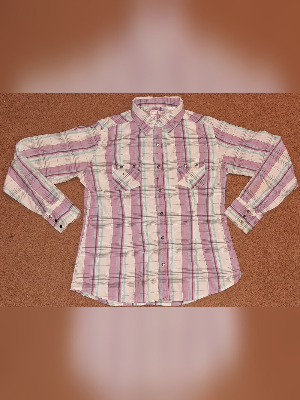 Panhandle Slim Button Down Shirt Womens Size Large